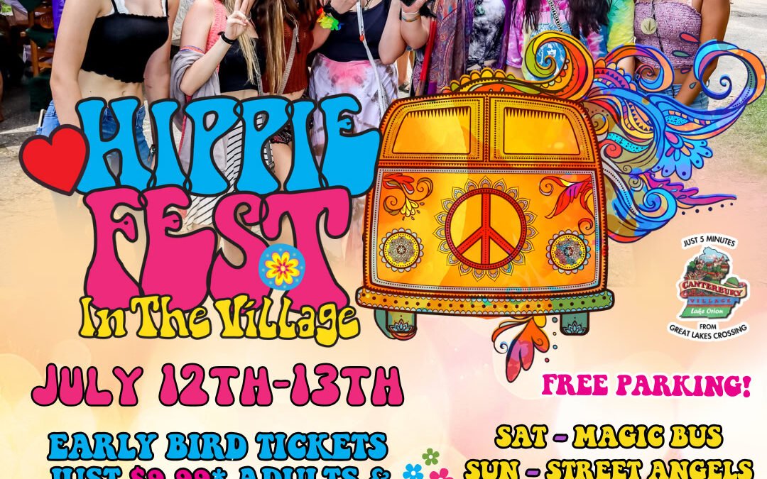July 12-13 – Lake Orion – Hippie Fest In The Village 2025